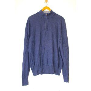 Faherty Cotton & Cashmere Men's Pull over Sweater Blue size XL Long Sleeves